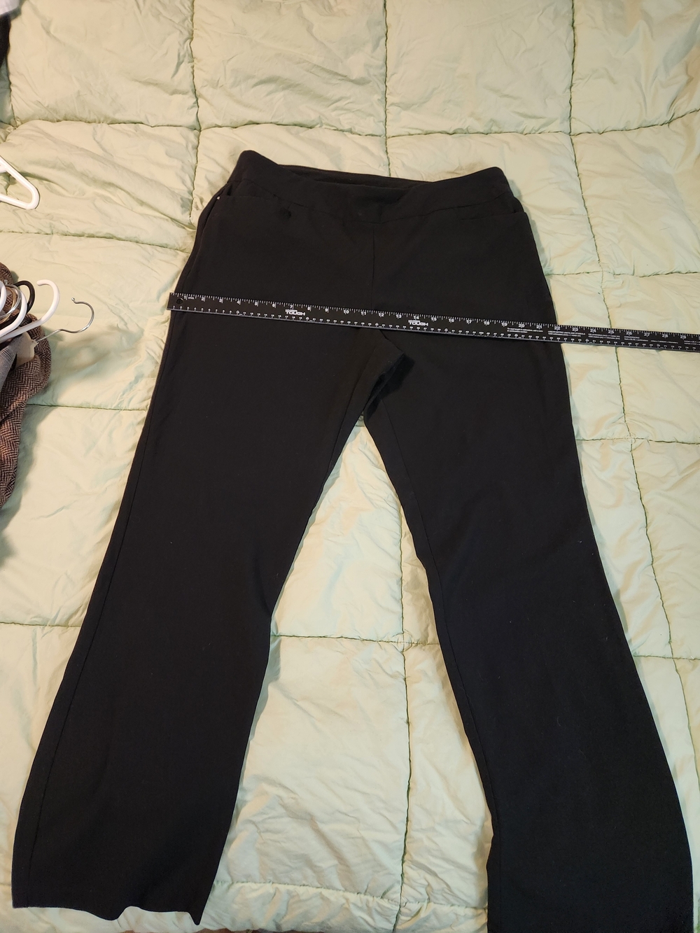 Black Women's Stretch Knit Pants - Comfortable Everyday Fit